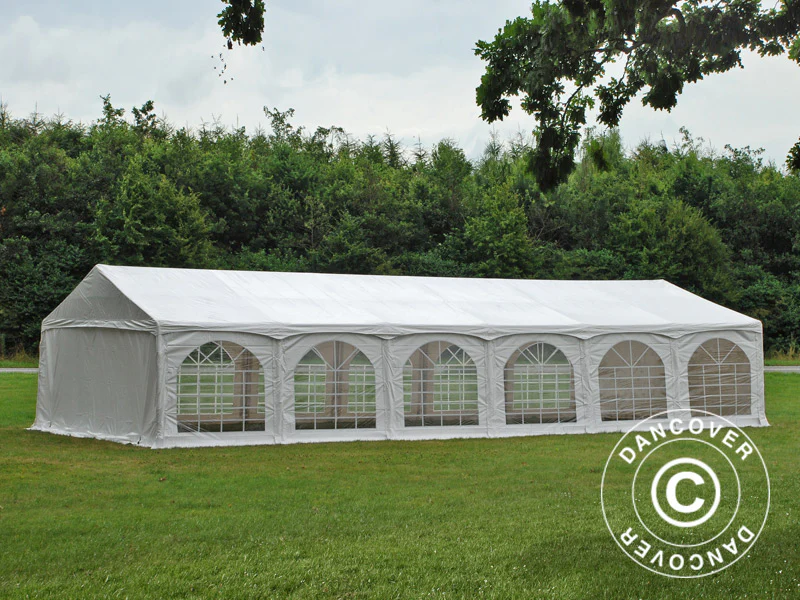 Partytält Exclusive 6x12m PVC 900, "Arched", Vit - Image 8