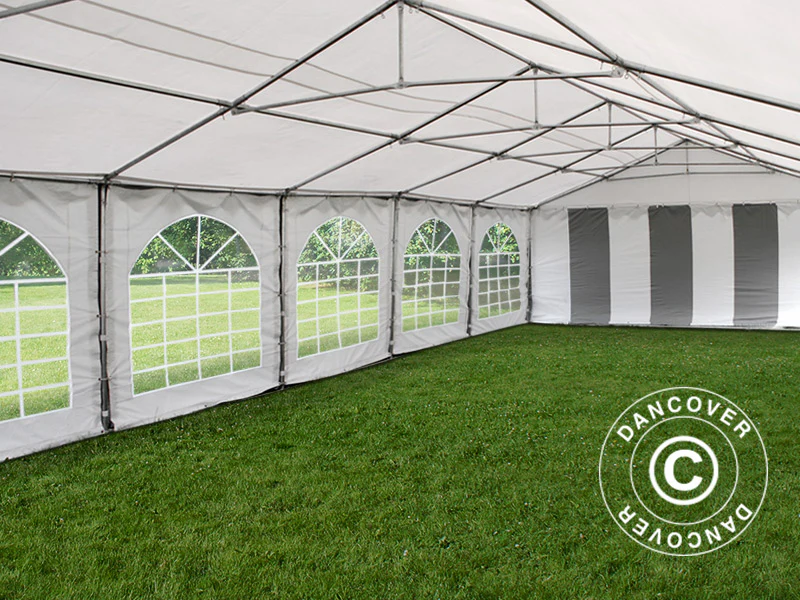 Partytält Exclusive 6x12m PVC 900, Grå/Vit - Image 12
