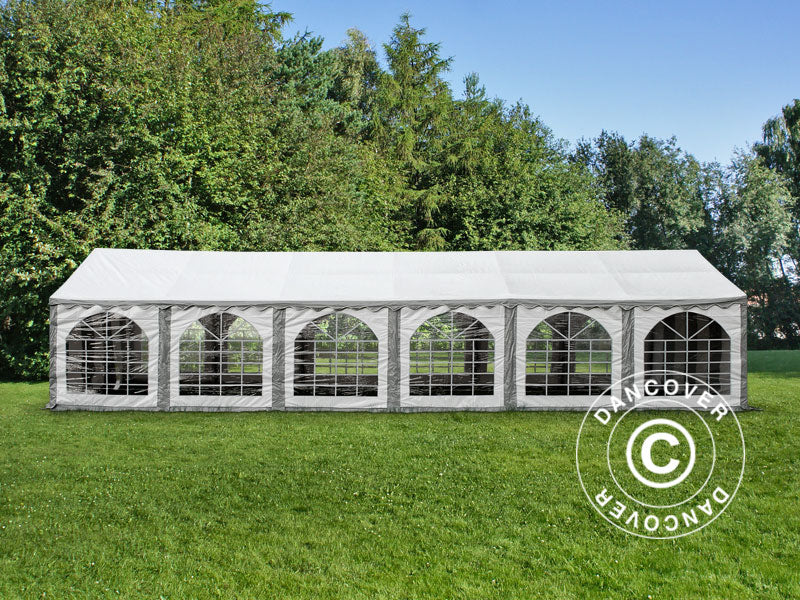 Partytält Exclusive 6x12m PVC 900, Grå/Vit - Image 2