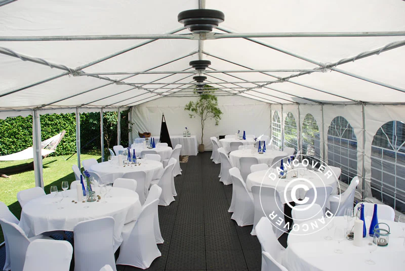 Partytält Exclusive 6x12m PVC 900, Vit - Image 7