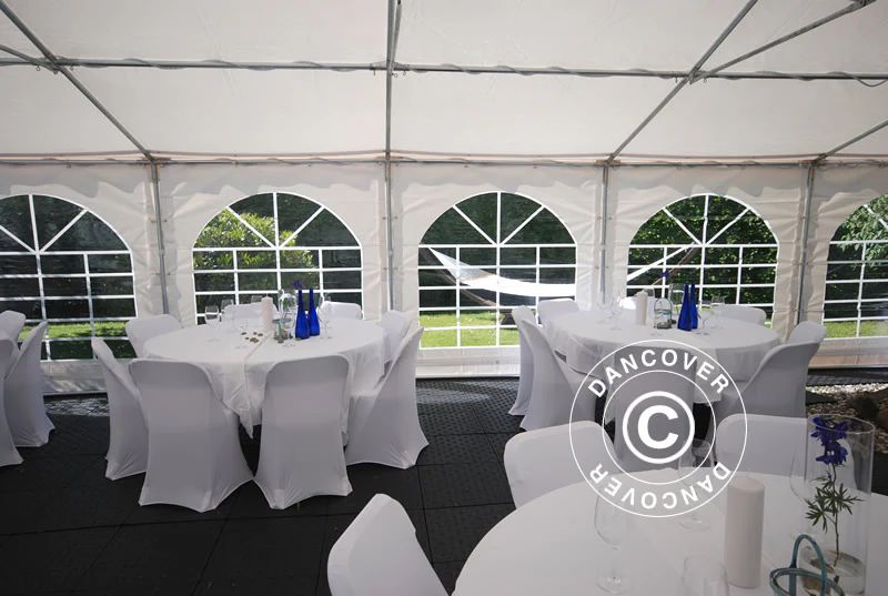 Partytält Exclusive 6x12m PVC 900, Vit - Image 9