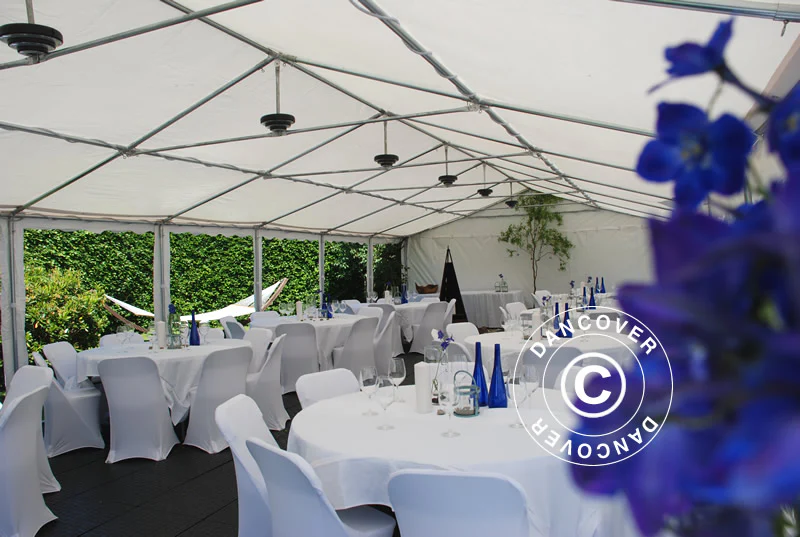 Partytält Exclusive 6x12m PVC 900, Vit, Panorama - Image 3