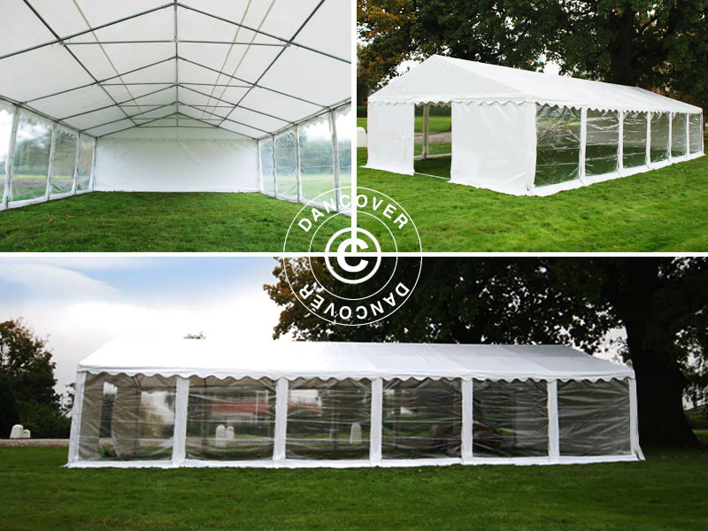 Partytält Exclusive 6x12m PVC 900, Vit, Panorama - Image 5