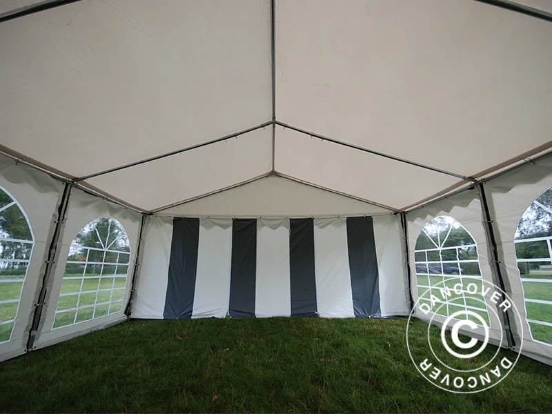 Partytält Original 4x6m PVC 900, Grå/Vit - Image 6