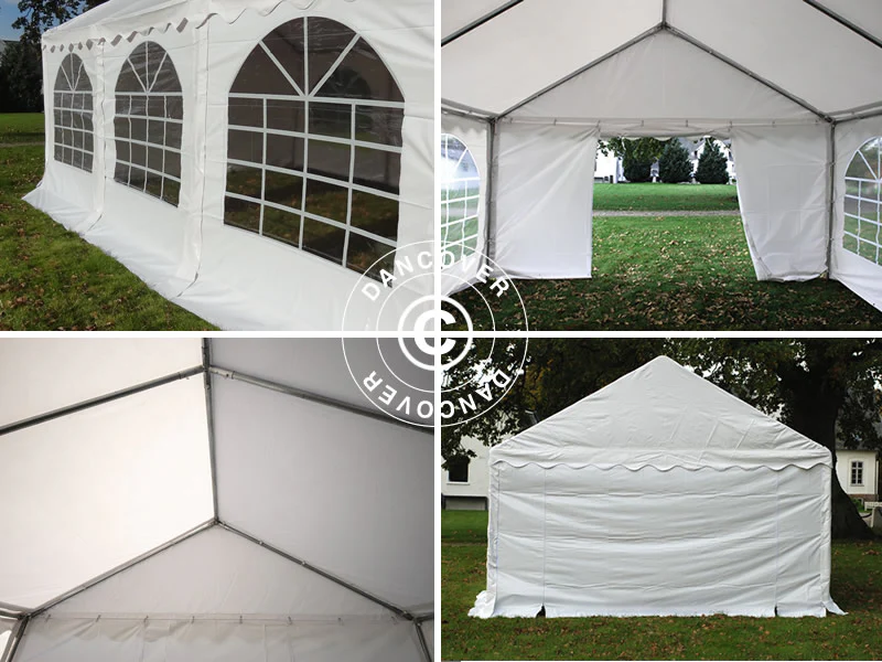 Partytält Original 4x8m PVC 900, Vit - Image 9