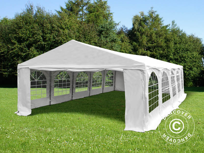 Partytält Original 5x10m PVC 900, "Arched", Vit - Image 2