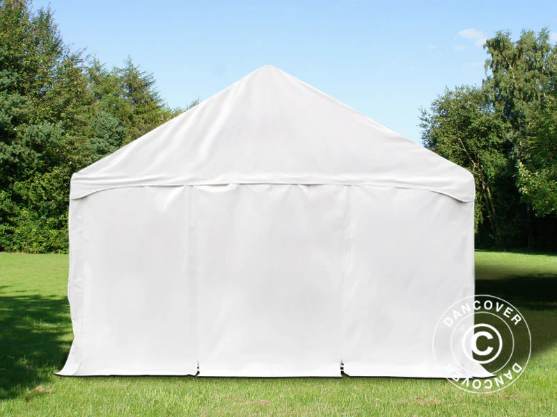 Partytält Original 5x10m PVC 900, "Arched", Vit - Image 7