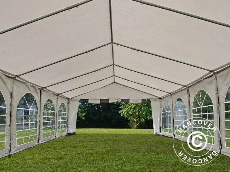 Partytält Original 5x10m PVC 900, Grå/Vit - Image 13