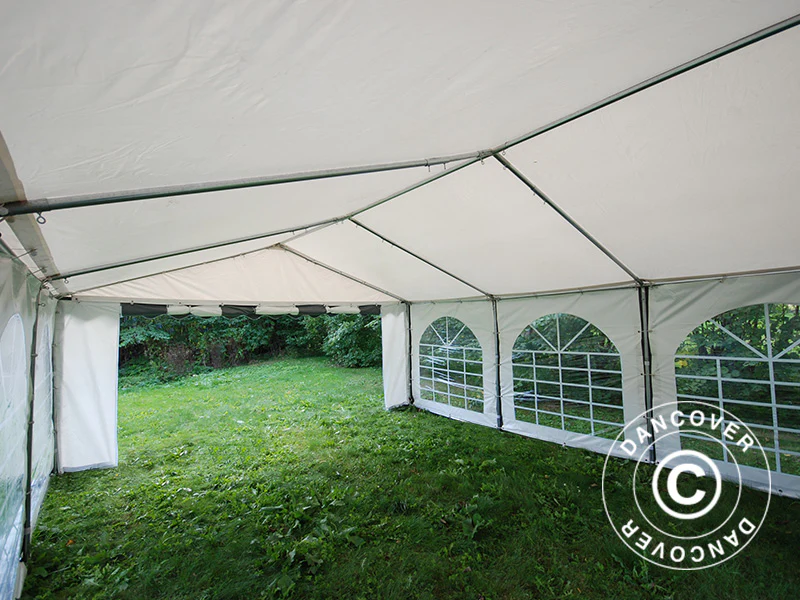 Partytält Original 5x6m PVC 900, Grå/Vit - Image 10