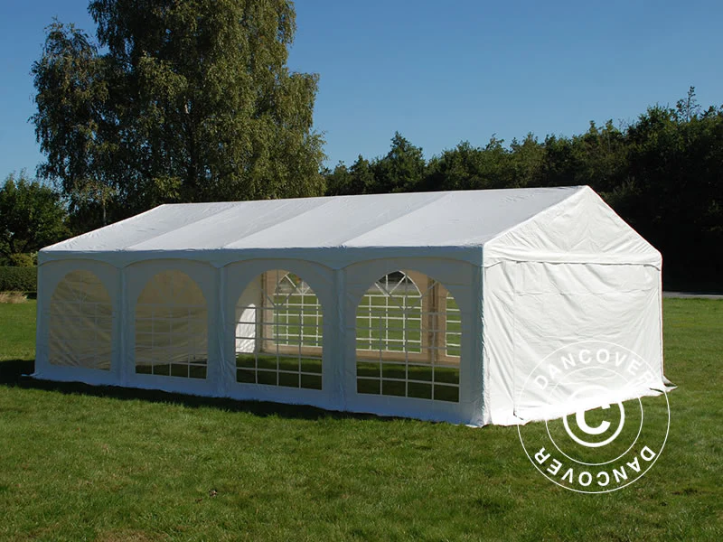 Partytält Original 5x8m PVC 900, "Arched", Vit - Image 8