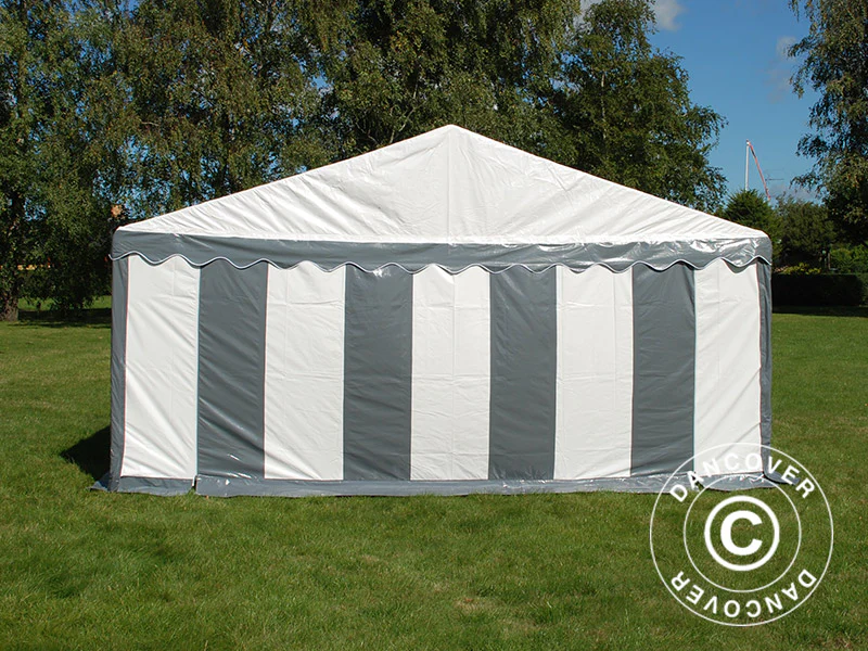 Partytält Original 5x8m PVC 900, Grå/Vit - Image 13