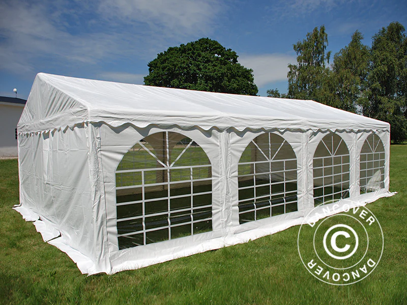Partytält Original 6x8m PVC 900, Vit - Image 4