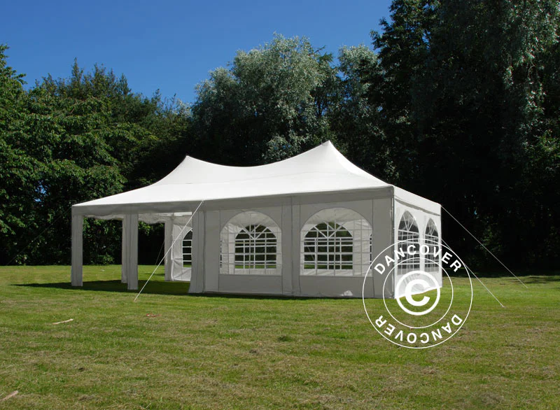 Partytält Pagoda 4x8m, Vit - Image 5