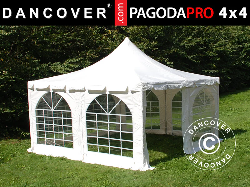 Partytält Pagoda PRO 4x4m, PVC