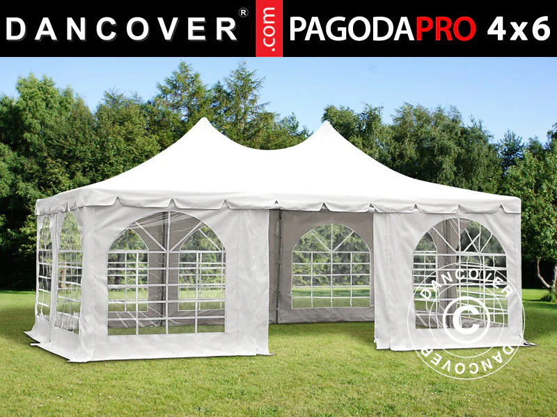 Partytält Pagoda PRO 4x6m, PVC