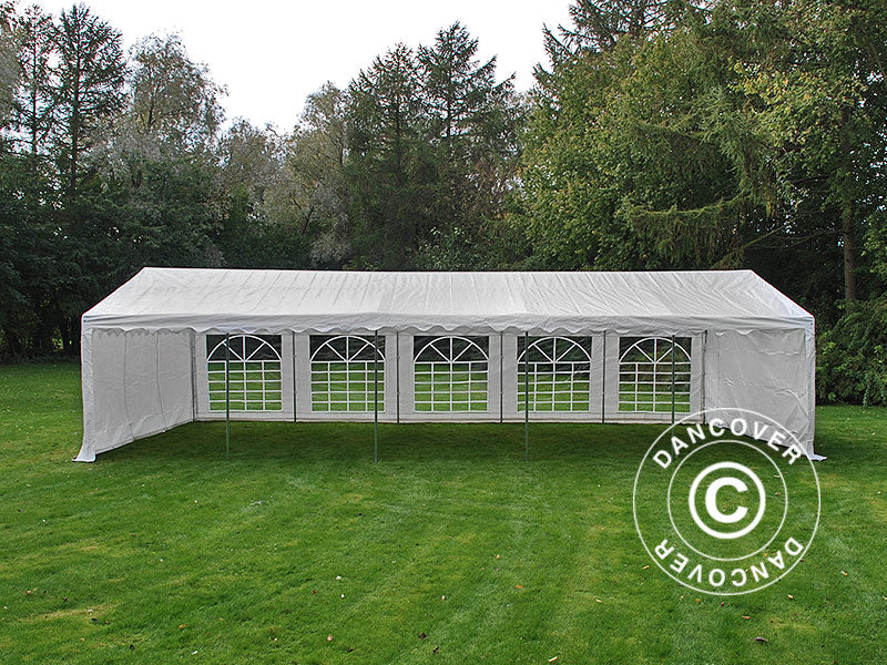 Partytält PLUS 5x10m PE 700, Vit + Bottenram - Image 12