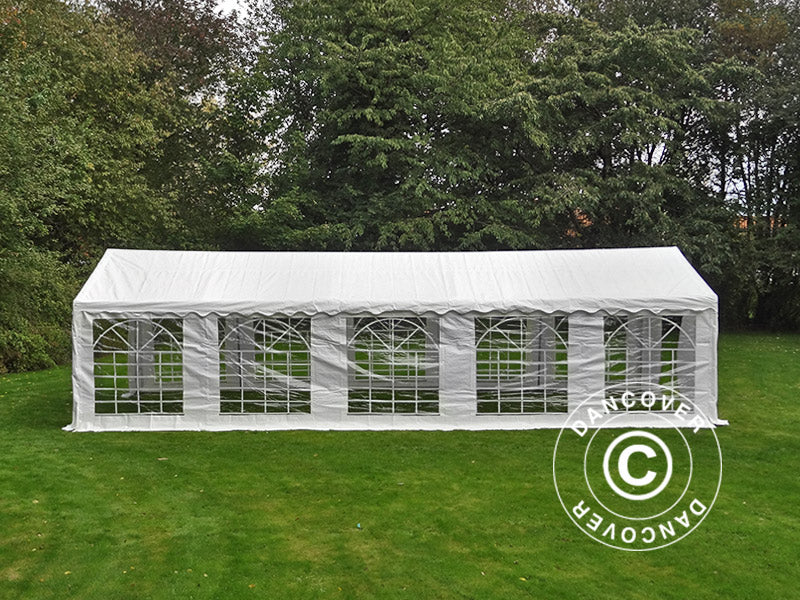 Partytält PLUS 5x10m PE 700, Vit + Bottenram - Image 4