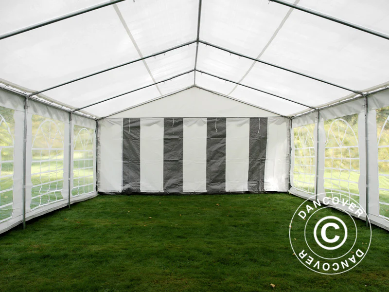 Partytält PLUS 5x6m PE 700, Grå/Vit - Image 7