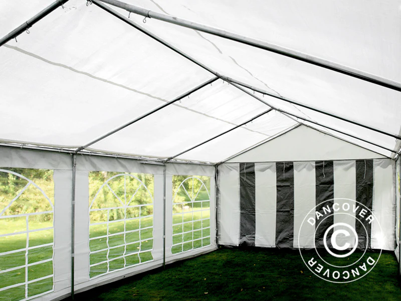 Partytält PLUS 5x6m PE 700, Grå/Vit - Image 8