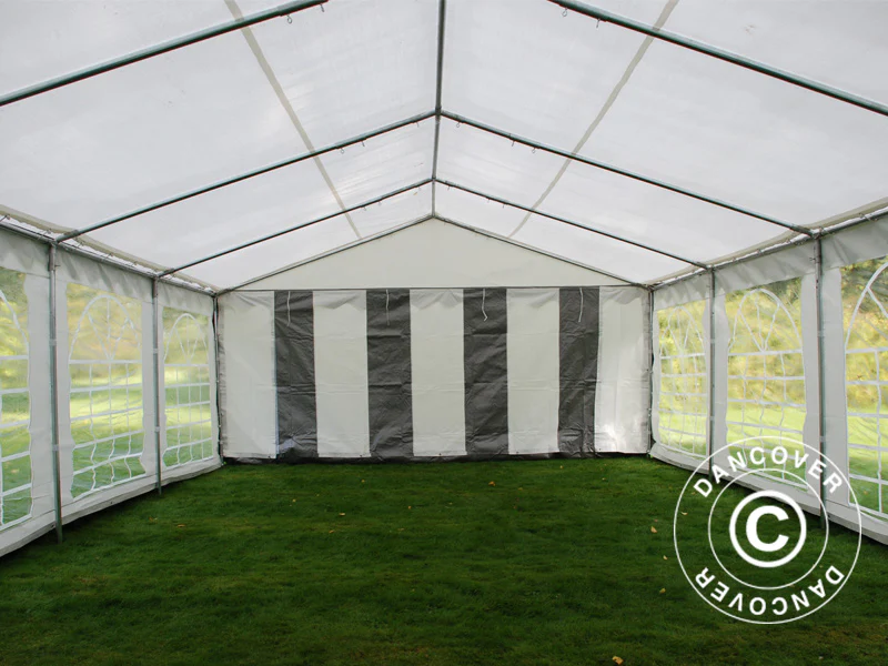 Partytält PLUS 5x8m PE 700, Grå/Vit - Image 11