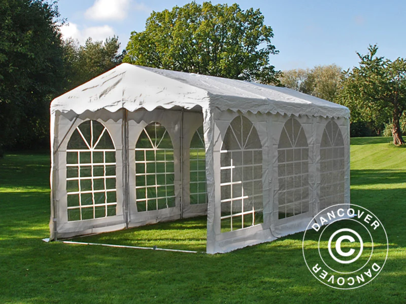 Partytält SEMI PRO Plus 3x6m PVC 900, Vit - Image 10