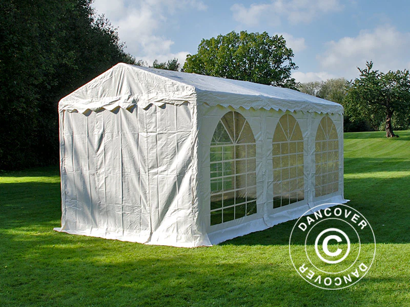 Partytält SEMI PRO Plus 3x6m PVC 900, Vit - Image 11