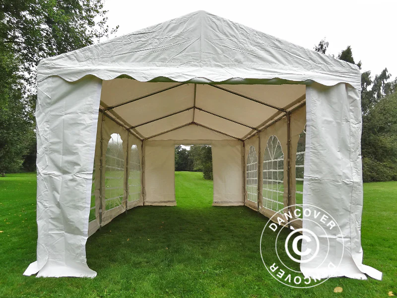 Partytält SEMI PRO Plus 3x6m PVC 900, Vit - Image 12