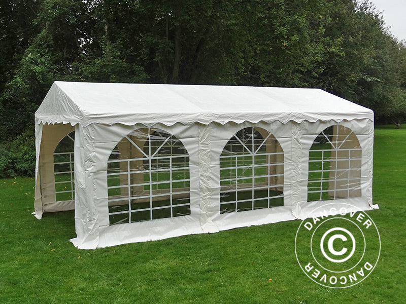 Partytält SEMI PRO Plus 3x6m PVC 900, Vit - Image 13