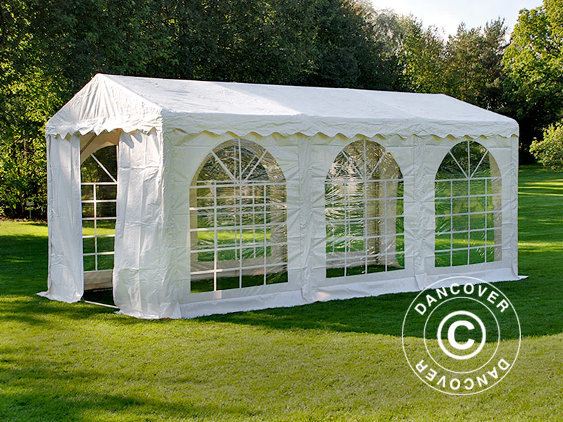 Partytält SEMI PRO Plus 3x6m PVC 900, Vit - Image 14