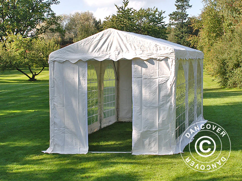 Partytält SEMI PRO Plus 3x6m PVC 900, Vit - Image 15