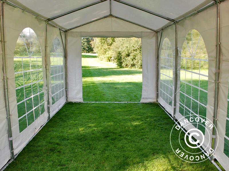 Partytält SEMI PRO Plus 3x6m PVC 900, Vit - Image 18