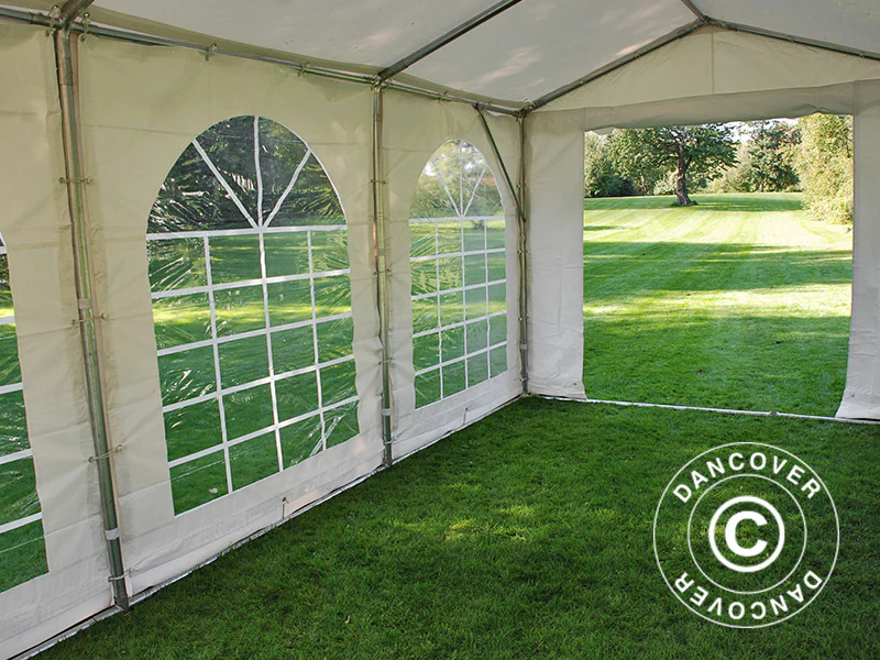 Partytält SEMI PRO Plus 3x6m PVC 900, Vit - Image 19