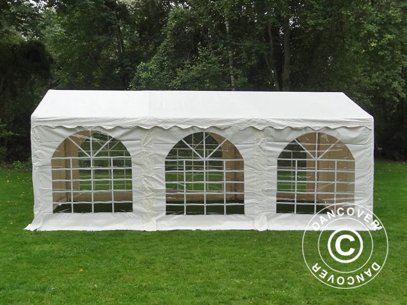 Partytält SEMI PRO Plus 3x6m PVC 900, Vit - Image 2