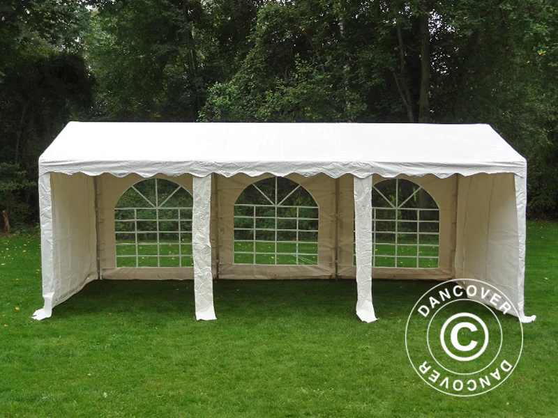 Partytält SEMI PRO Plus 3x6m PVC 900, Vit - Image 22