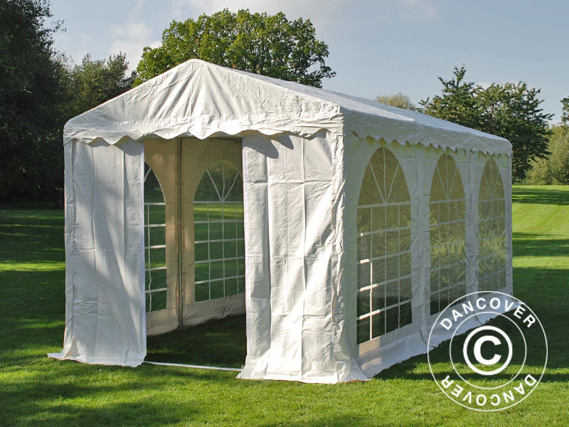Partytält SEMI PRO Plus 3x6m PVC 900, Vit - Image 5