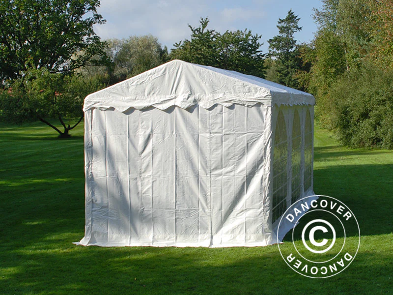 Partytält SEMI PRO Plus 3x6m PVC 900, Vit - Image 6