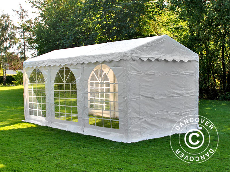 Partytält SEMI PRO Plus 3x6m PVC 900, Vit - Image 8