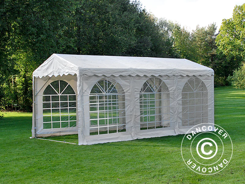 Partytält SEMI PRO Plus 3x6m PVC 900, Vit - Image 9