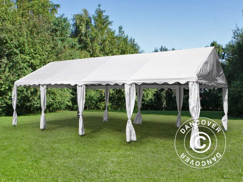 Partytält UNICO 4x8m, Vit - Image 14