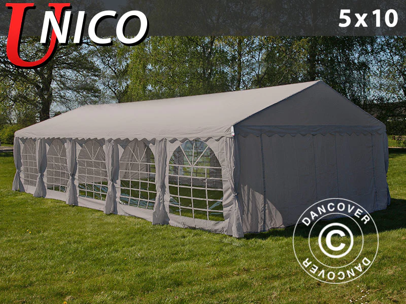 Partytält UNICO 5x10m, Sand
