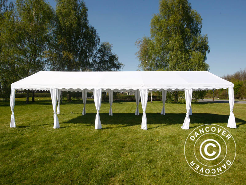 Partytält UNICO 5x10m, Vit - Image 8