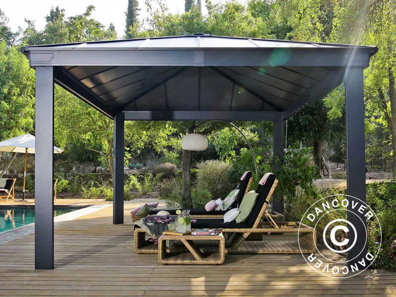 Paviljong Dallas 3,64x4,26m, Antracit - Image 3