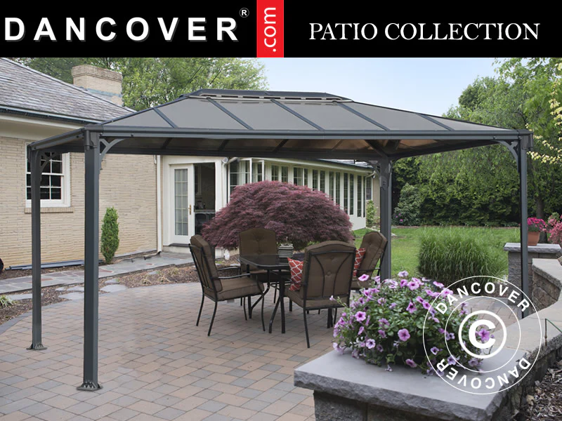 Paviljong Martinique 2,96x3,6m, Antracit