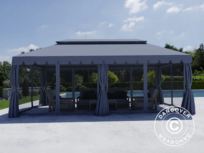 Paviljong Osiris 3x6m, Grå - Image 3