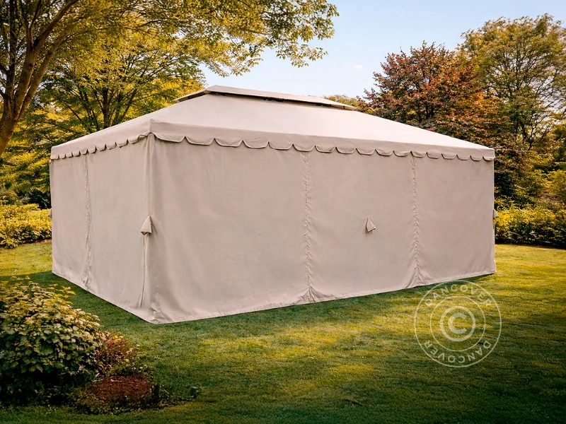 Paviljong Osiris 3x6m, Mörk beige - Image 3