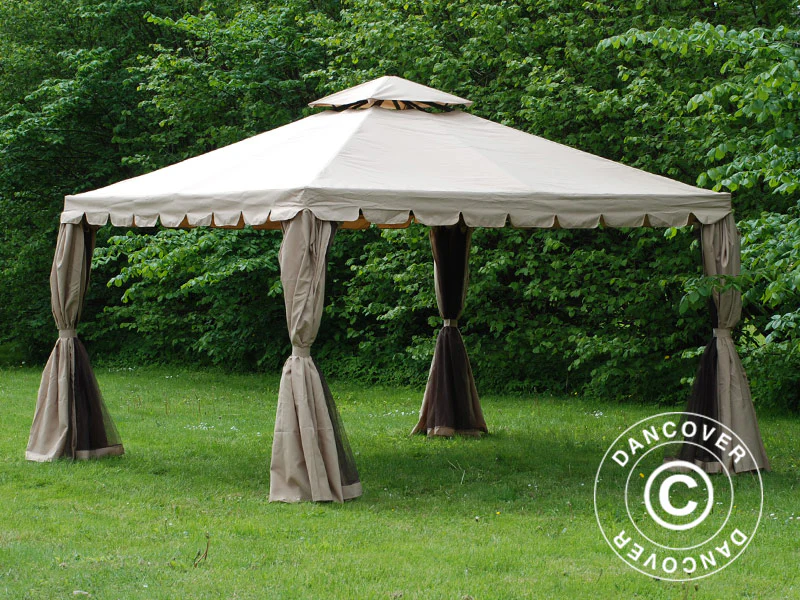 Paviljong Osiris 4x4m, Mörk beige - Image 5