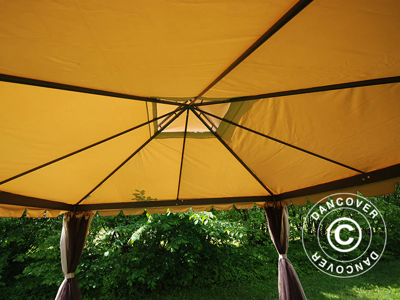 Paviljong Osiris 4x4m, Mörk beige - Image 7