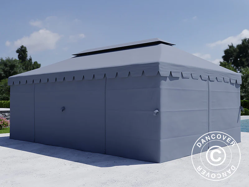 Paviljong Osiris 4x6m, Grå - Image 7