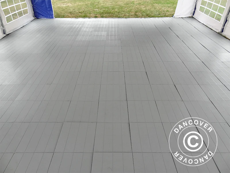Plastgolv, Basic, Piastrella, Grått, 72 m²