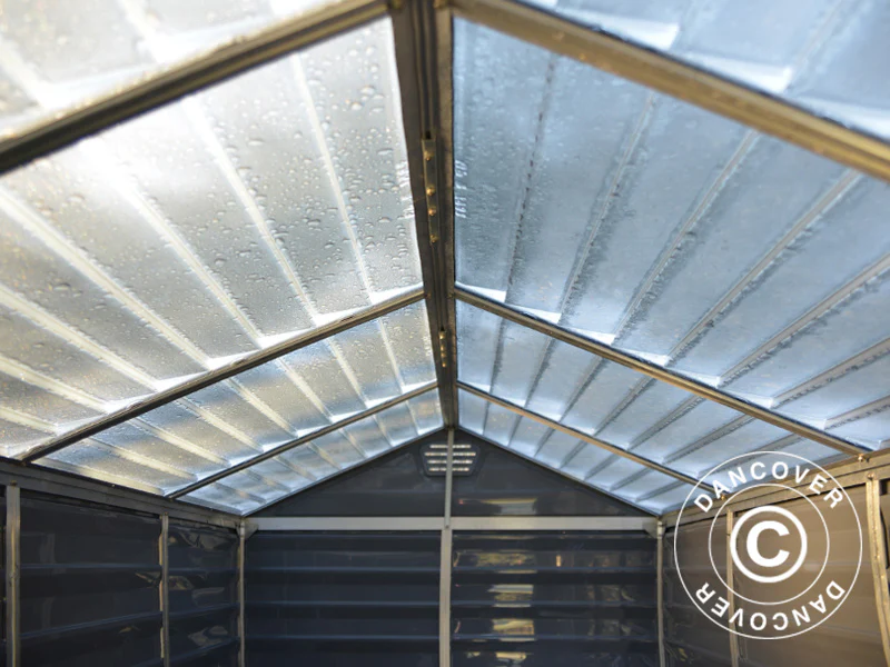 Polykarbonat Redskapsbod SkyLight, Palram/Canopia, 1,85x2,29x2,17m, 4,24m², Grå - Image 3